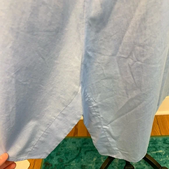 Rebecca Minkoff Miley Sleeveless Shirt Dress Blue - Picture 8 of 12